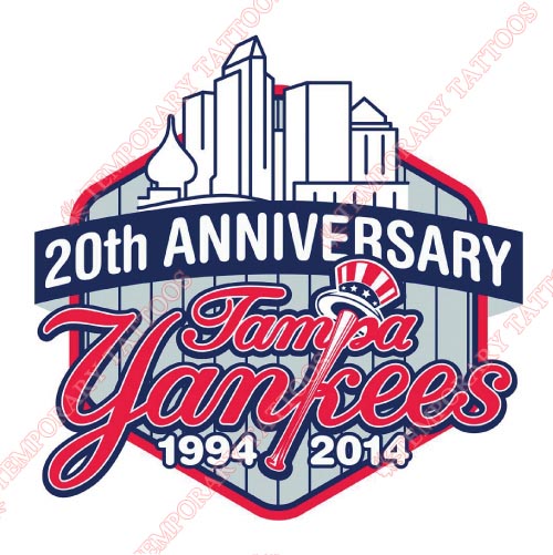 Tampa Yankees Customize Temporary Tattoos Stickers NO.7925